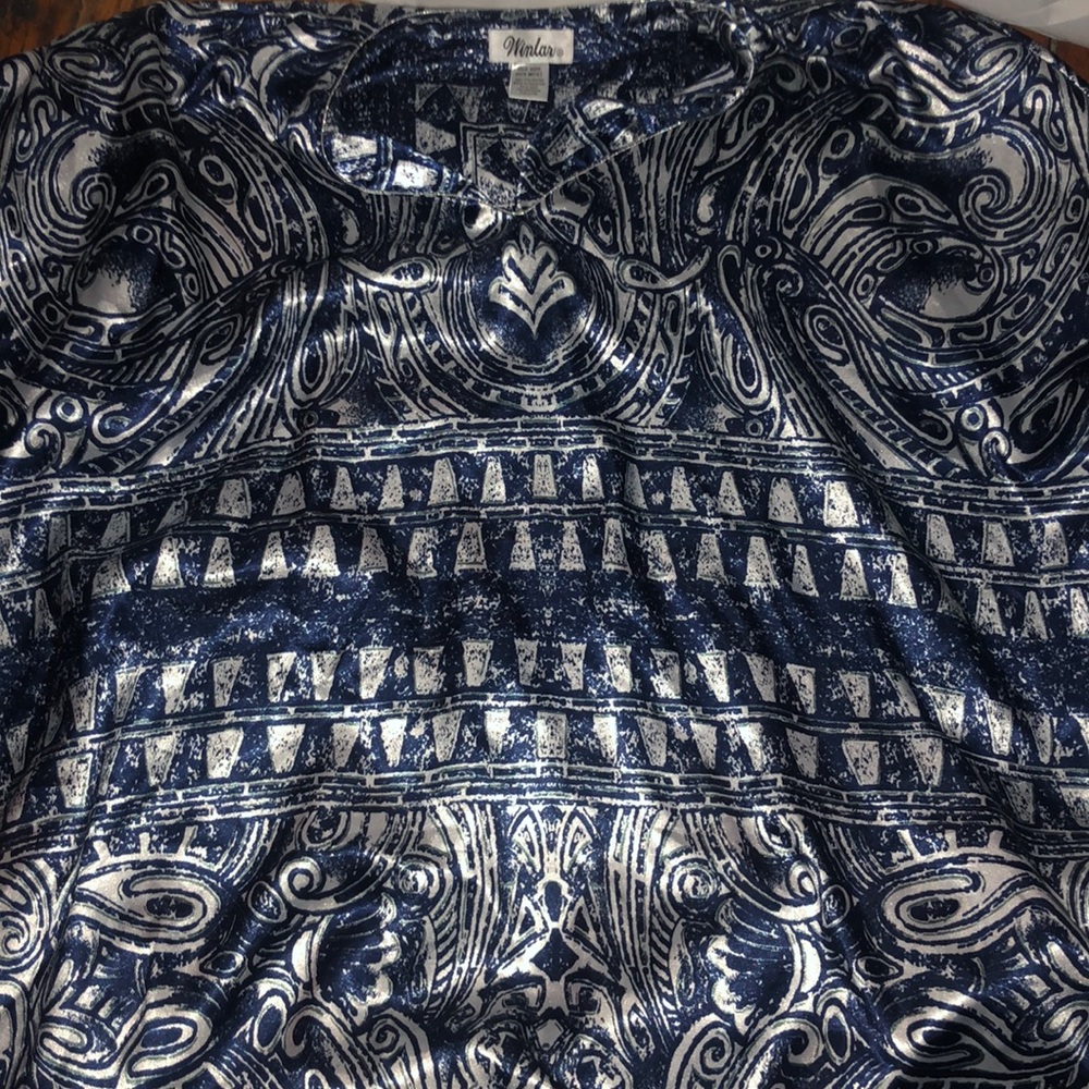 Patterned Drape Dress